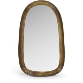 Meridian Furniture Auberge Brass Mirror