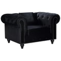 Moulamein Black Velvet Chair