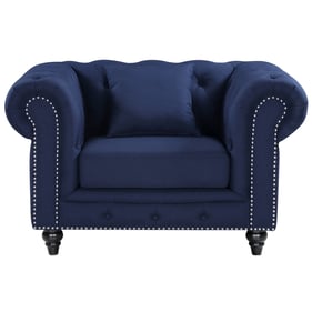 Design Edge Moulamein  Navy Linen Chair