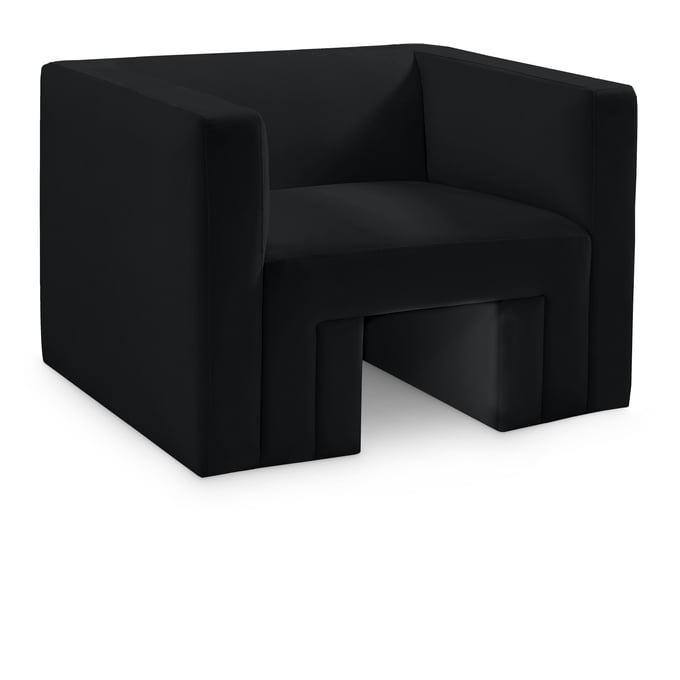 Meridian Furniture Henson Black Velvet Chair MRD-665BLACK-C