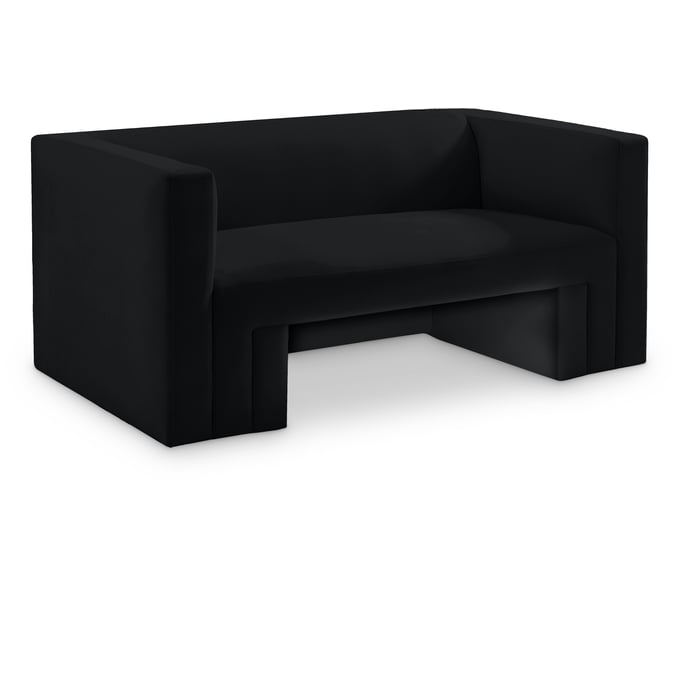 Meridian Furniture Henson Black Velvet Loveseat MRD-665BLACK-L