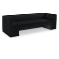 Henson Black Velvet Sofa