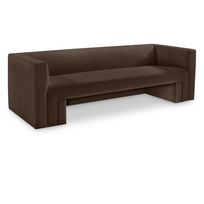 Meridian Furniture Henson Brown Velvet Sofa MRD-665BROWN-S