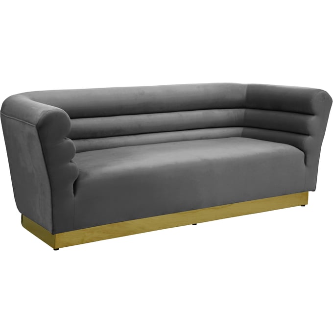 Design Edge Lapstone  Grey Velvet Sofa DE-23463797