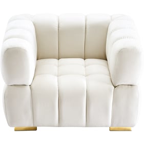 Meridian Furniture Gwen Cream Velvet Chair