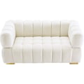 Gwen Cream Velvet Loveseat