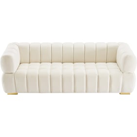 Meridian Furniture Gwen Cream Velvet Sofa