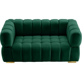 Meridian Furniture Gwen Green Velvet Loveseat