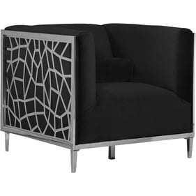 Meridian Furniture Opal Black Velvet Chair