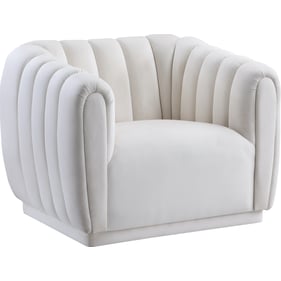 Meridian Furniture Dixie Cream Velvet Chair