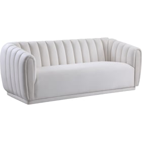 Meridian Furniture Dixie Cream Velvet Sofa