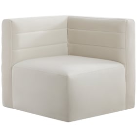 Meridian Furniture Quincy Cream Velvet Modular Corner Chair