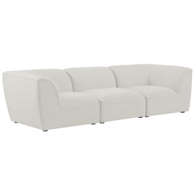 Meridian Furniture Miramar Cream Durable Linen Modular Sofa