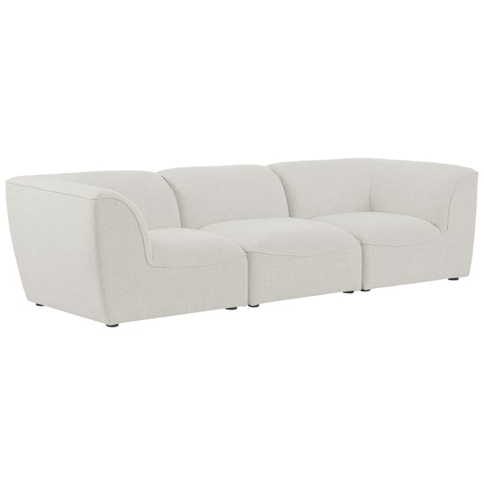 Meridian Furniture Miramar Cream Durable Linen Modular Sofa MRD-683CREAM-S109