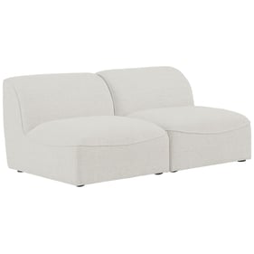 Meridian Furniture Miramar Cream Modular Armless Sofa