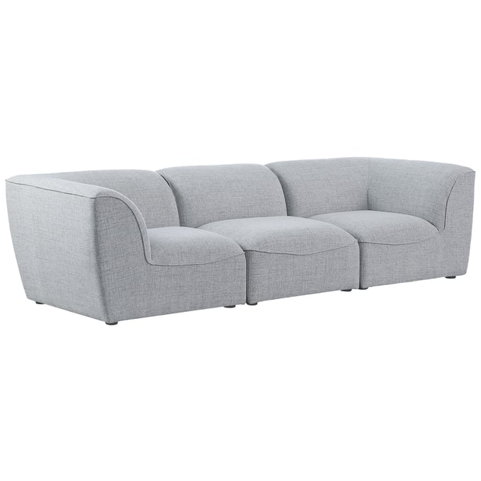 Meridian Furniture Miramar Grey Durable Linen Modular Sofa MRD-683GREY-S109