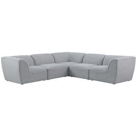 Meridian Furniture Miramar Grey Linen 5pc Modular Sectional