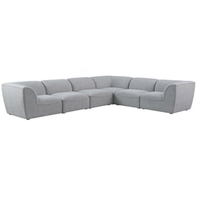 Meridian Furniture Miramar Grey 6pc Modular Sectional