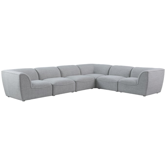 Meridian Furniture Miramar Grey 6pc Modular Sectional MRD-683GREY-SEC6B