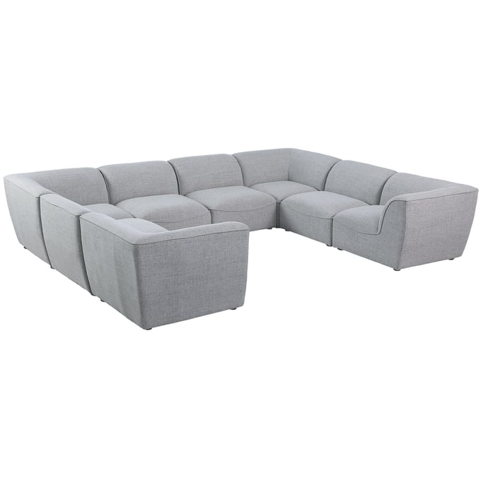 Meridian Furniture Miramar Grey 8pc Modular Sectional MRD-683GREY-SEC8A