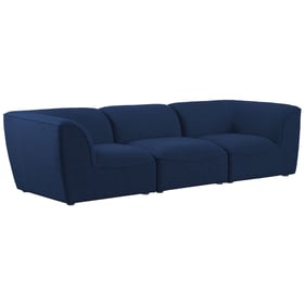 Meridian Furniture Miramar Navy Durable Linen Modular Sofa