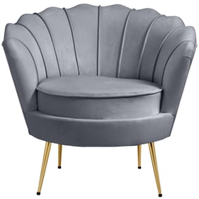 Meridian Furniture Gardenia Grey Velvet Chair