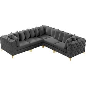 Meridian Furniture Tremblay Grey 5pc Modular Sectional