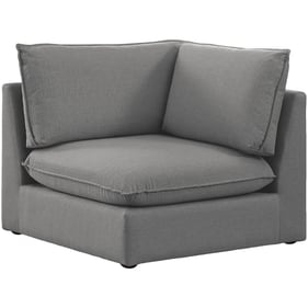 Meridian Furniture Mackenzie Grey Durable Linen Corner Chair