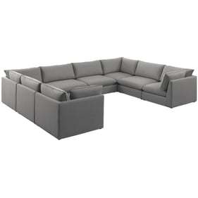 Meridian Furniture Mackenzie Grey 8pc Modular Sectional