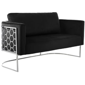 Meridian Furniture Casa Black Velvet Loveseat