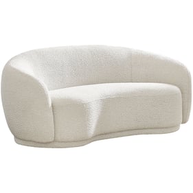 Meridian Furniture Hyde Cream Boucle Fabric Loveseat