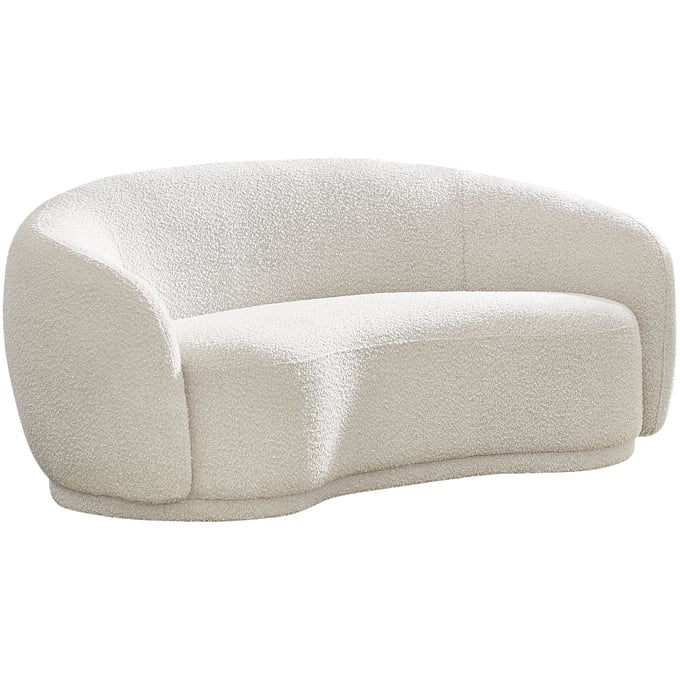 Meridian Furniture Hyde Cream Boucle Fabric Loveseat MRD-693CREAM-L