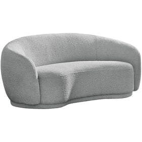 Meridian Furniture Hyde Grey Boucle Fabric Loveseat