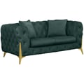 Kingdom Green Velvet Loveseat