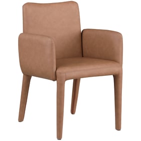 Meridian Furniture Pelle Brown Leather Dining Chair