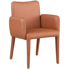 Meridian Furniture Pelle Cognac Leather Dining Chair