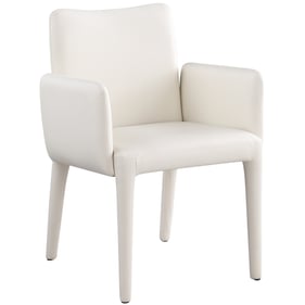 Meridian Furniture Pelle Cream Leather Dining Chair