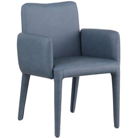 Meridian Furniture Pelle Navy Leather Dining Chair