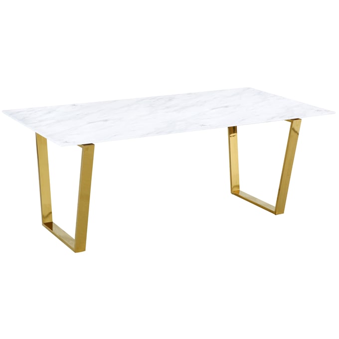 Meridian Furniture Cameron Gold Dining Table MRD-712-T