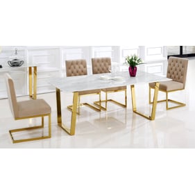 Meridian Furniture Cameron Beige 5pc Dining Room Set