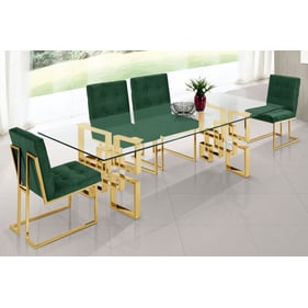 Design Edge Boonah  Green 5pc Dining Room Set