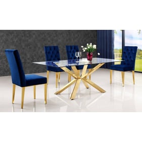 Design Edge Mathoura  Navy 5pc Dining Room Set