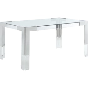 Meridian Furniture Casper Rich Chrome Dining Table