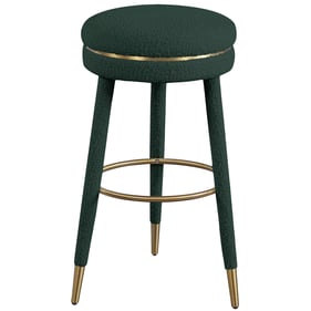 Meridian Furniture Coral Green Fabric Bar Stool