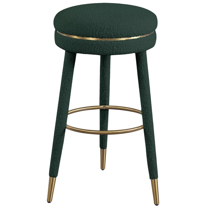 Meridian Furniture Coral Green Fabric Bar Stool MRD-724GREEN