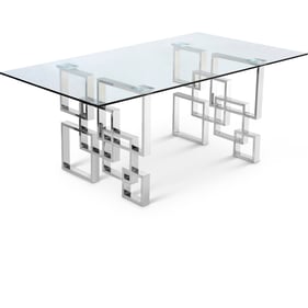 Meridian Furniture Alexis Chrome Dining Table