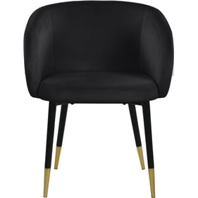 Meridian Furniture Louise Black Velvet Dining Chair