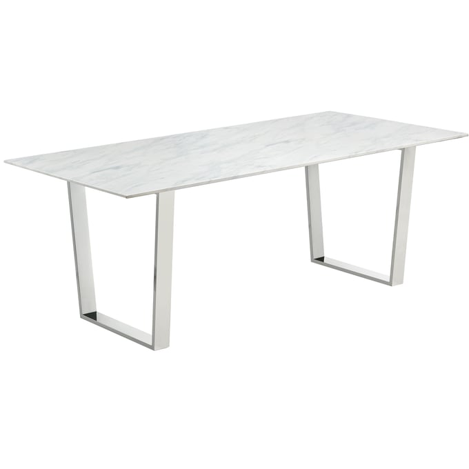 Meridian Furniture Carlton Chrome Dining Table MRD-735-T