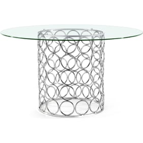 Design Edge Bedourie  Chrome Dining Table