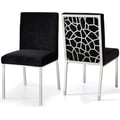 Opal Black Velvet Dining Chair